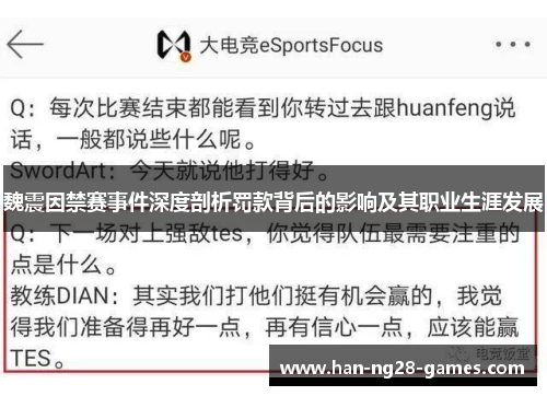 魏震因禁赛事件深度剖析罚款背后的影响及其职业生涯发展